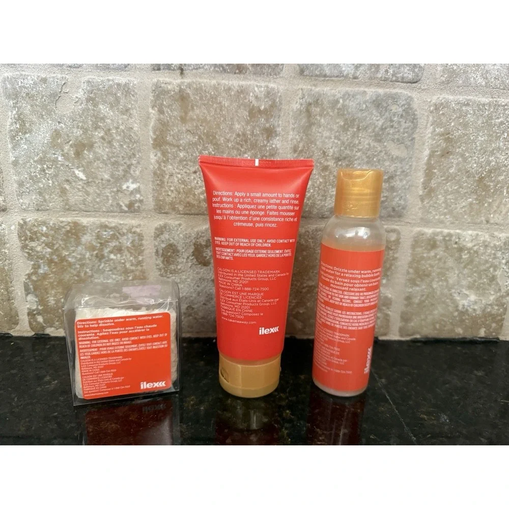Calgon Take Me Away Bubble Bath, Body Wash & Bath Salts Hawaiian Ginger (travel)